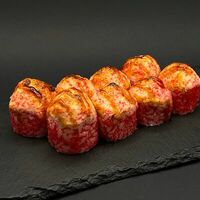 Запеченный ролл с крабом в Bibik Sushi