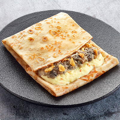 Блинчик с картошкой и грибами в Теремок. Блины по цене 101 ₽