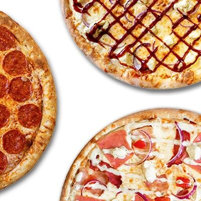 Собери набор: 3 пиццы 33 см в ДАБЛ Роллы Пицца по цене 2799 ₽