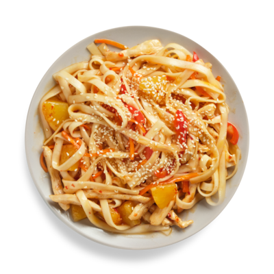 Удон с курицей, ананасом и чили в Готово китчен по цене 256 ₽
