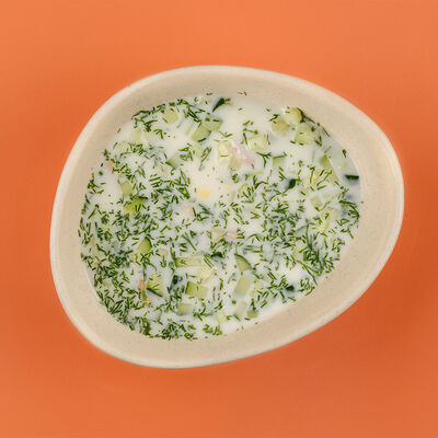 Окрошка на кефире в Добрый лепщик по цене 280 ₽