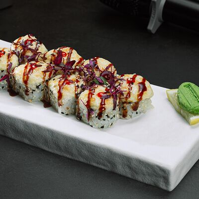 Запечённый ролл, лосось терияки в Интонация по цене 830 ₽