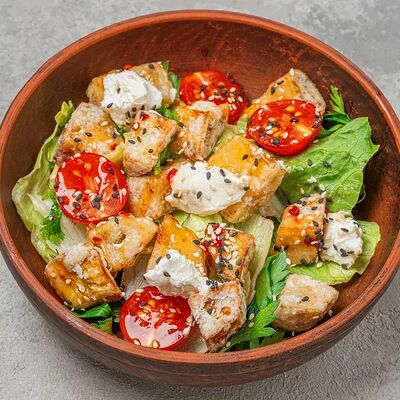 Теплый салат из баклажанов в Курагадиван по цене 550