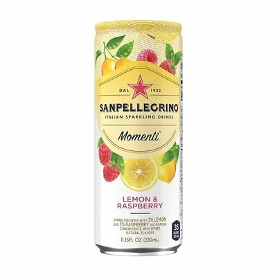 Напиток газированный Sanpellegrino Momenti Lemon & Raspberry Италия в Азбука Вкуса Экспресс Меню по цене 108 ₽
