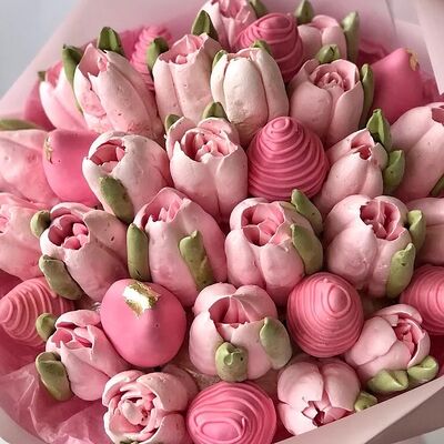 Букет розовое облаков Fujibox по цене 4500 ₽