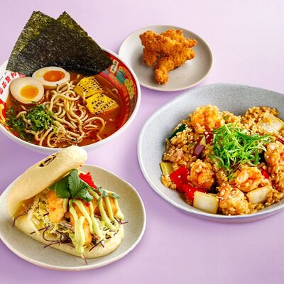 Комбо с креветками в Bao Mochi по цене 1890 ₽