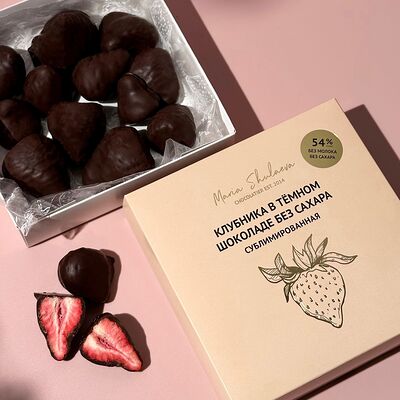 Сублимированная клубника в темном шоколаде без сахара S в Choco Bear & Maria Shulaeva по цене 1000 ₽