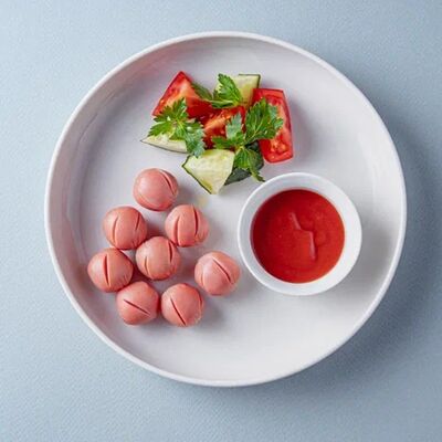 Сосиски бейби с овощами в VASILCHUKI Chaihona №1 по цене 400 ₽