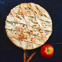 Яблочный пирог с заварным кремом в Три печки