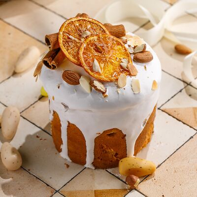 Кулич с апельсиновыми чипсами в ЛарисуВаннуХочу по цене 590