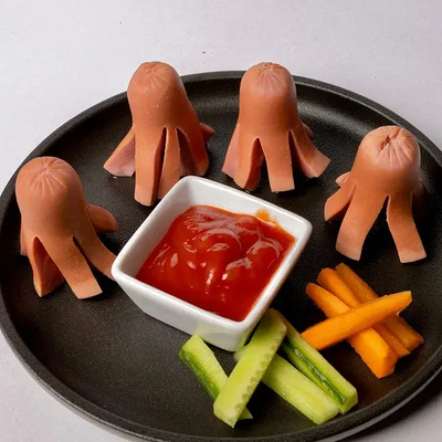 Молочные сосисочки Осьминожки в Мидийный дом по цене 300 ₽