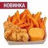 Бокс с бататом и стрипсами в Chicken Pizza & Sushi по цене 263