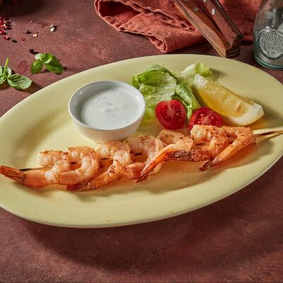 Креветки, жаренные на углях в #наУГЛЯХ по цене 680 ₽