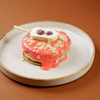 Панкейки вишнево - миндальные х в Sweet Joy Cafe по цене 539 ₽