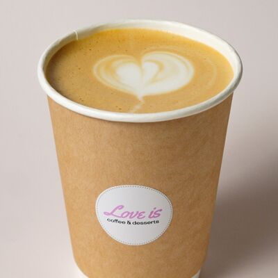 Флет уайтв Love is кофе с любовью по цене 350 ₽