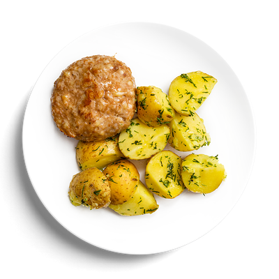 Котлета с картофелем с маслом с укропом в Кухня на районе по цене 235 ₽