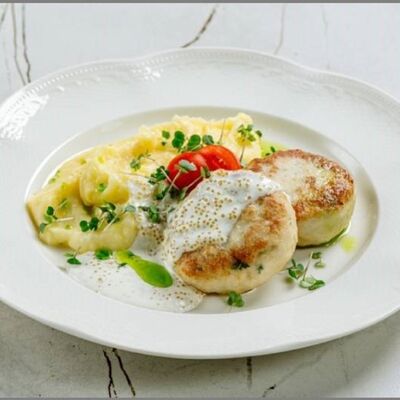 Котлеты из судака с щучьей икрой в Крем кафе по цене 960 ₽