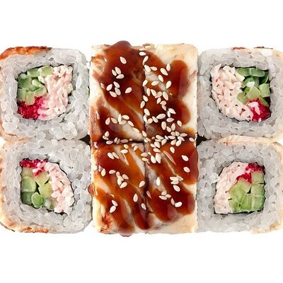Ролл Канада с крабом в Оригами по цене 725 ₽