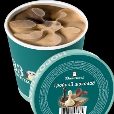 Мороженое 33 пингвина Тройной шоколад в кофе Coffeezy Specialty / Мороженое 33 пингвина по цене 690 ₽