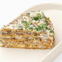 Торт печеночный с грибами в Болтушка кулинария-кондитерская