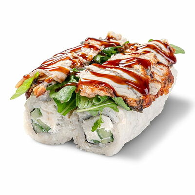 Топ ролл с угрем в Некруглая пицца и роллы по цене 731 ₽