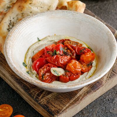 Крем из мягкого соевого соуса с вялеными томатами и печеными перцами в ЛарисуВаннуХочу по цене 490