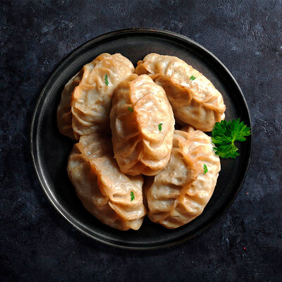 Фрид-Ман (жарено-пареные манты с говядиной) в Манты-Ман по цене 509