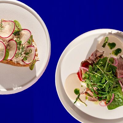 Комбо салат с ростбифом + брускетта Мимоза в Yeti по цене 999 ₽