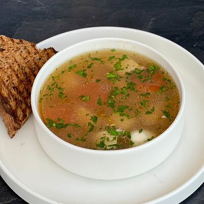 Куриный суп с домашней лапшой в Berberry & ptichka по цене 499 ₽