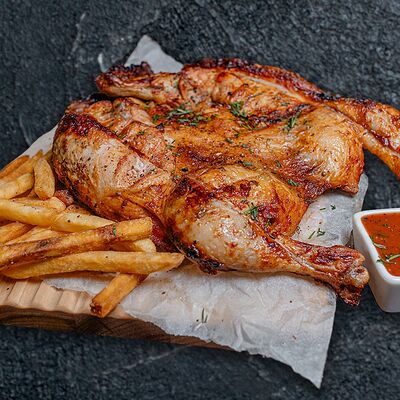 Курица Табака с картофелем по-деревенскив Шашлычный Мир по цене 1350 ₽