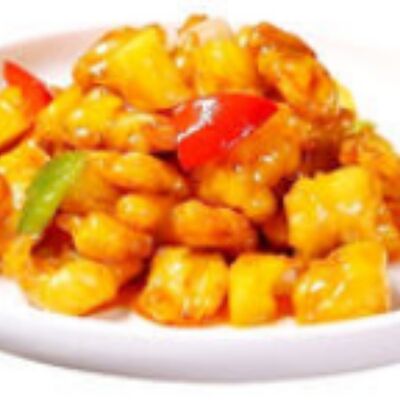 9. Кисло-сладкие креветки с ананасами (6 шт.) в Чайна-Рай по цене 1080 ₽