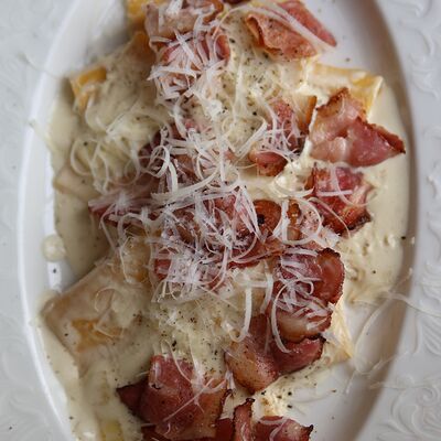 Папарделле Карбонара в MiraGrill по цене 870 ₽