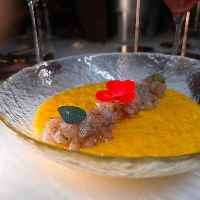 Лимонное ризотто с тартаром из тунца в W - cocktails & food по цене 1020 ₽