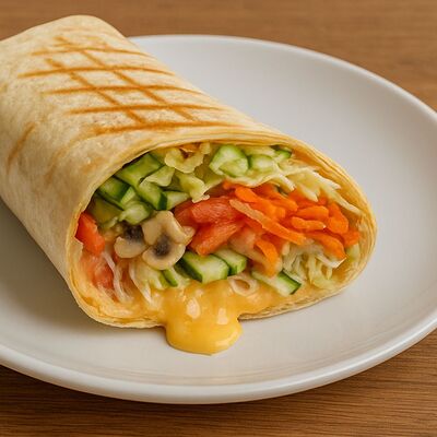 Вегетарианскаяв Уголок Вкуса шаурма в кляре по цене 350 ₽