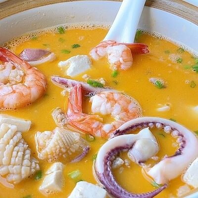 B1 Тофу с морепродуктами в горшочке в Чайна-Рай по цене 1260 ₽