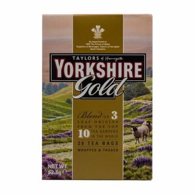 Чай черный пакетированный Золото Иоркшир Taylors в Азбука Вкуса Экспресс Меню по цене 510 ₽