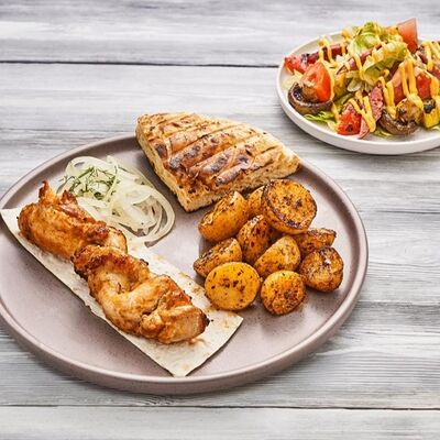 Комбо с Охотничьим салатом в Шампур по цене 709 ₽