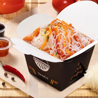 Вок Премиум Сливочная Фунчоза с овощамив Шаурма Куулпицца по цене 515 ₽