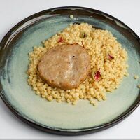Рыбная котлета с пастой птитим в Сыровар