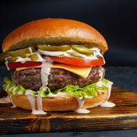 Острый beef grill burger в Black grill house