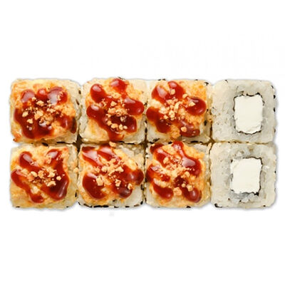 Ролл Запеченный Чикен-спайси с арахисом в Аппетит по цене 385 ₽