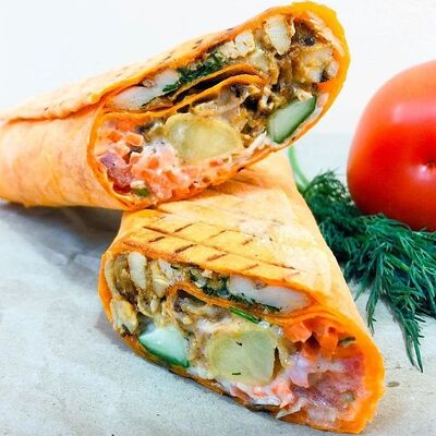 Шаурма в сырном лаваше в Шаурма от души по цене 320 ₽