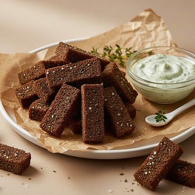 Гренки с чесноком и соусом тар-тар в Интер-Сити по цене 300 ₽