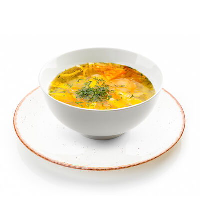 Суп Домашний куриный в Хинкальная Кацо по цене 175 ₽