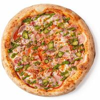 С ветчиной и беконом в Dens Pizza