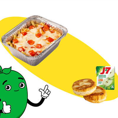 Сет Кидс с пастой и сырниками в Папа Джонс по цене 660 ₽