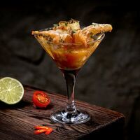 Севиче с креветками и маракуйя в Mi Casa