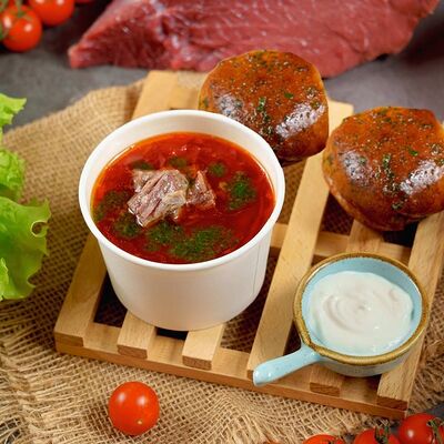 Биг зур борщ в Гастроугол по цене 420 ₽