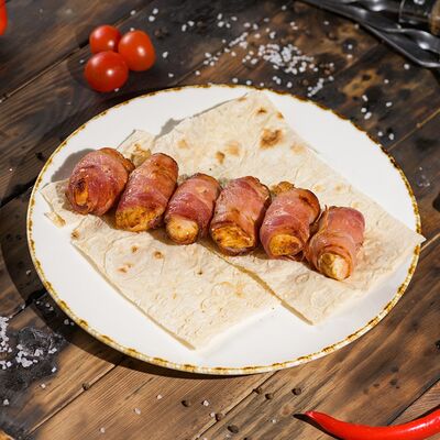 Шашлык из филе индейки в беконе 200г в Ресторан Мангал по цене 580 ₽