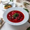 Борщ с томленой говядиной, крутонами с салом и чесноком в Ресторан ЩЕПКИНЪ по цене 520